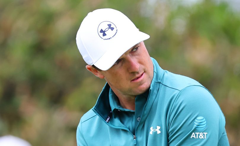 NEWTON SQUARE, PA - MAY 15: Jordan Spieth of the United States tees of at the first tee during Round 2 of the 2026 PGA Championship on May 15, 2026 at Aronimink Golf Club in Newtown Square, Pennsylvania. (Photo by Rich Graessle/Icon Sportswire)