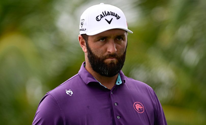 Jon Rahm during day one of LIV Golf Miami on April 04, 2025 at Trump National Doral in Doral, Florida.