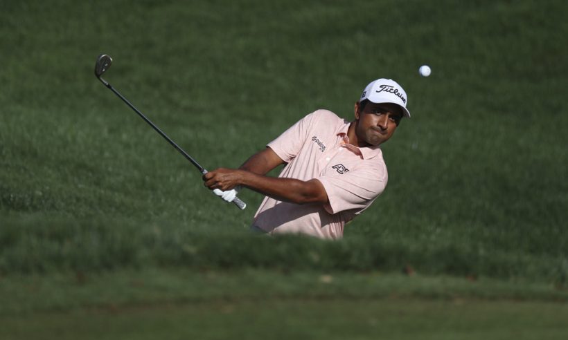 PONTE VEDRA BEACH, FL - MARCH 12: Sudarshan Yellamaraju of Canada plays a shot on the ninth hole during THE PLAYERS Championship on March 12, 2026 at TPC Sawgrass in Ponte Vedra Beach, Fl. (Photo by David Rosenblum/Icon Sportswire)