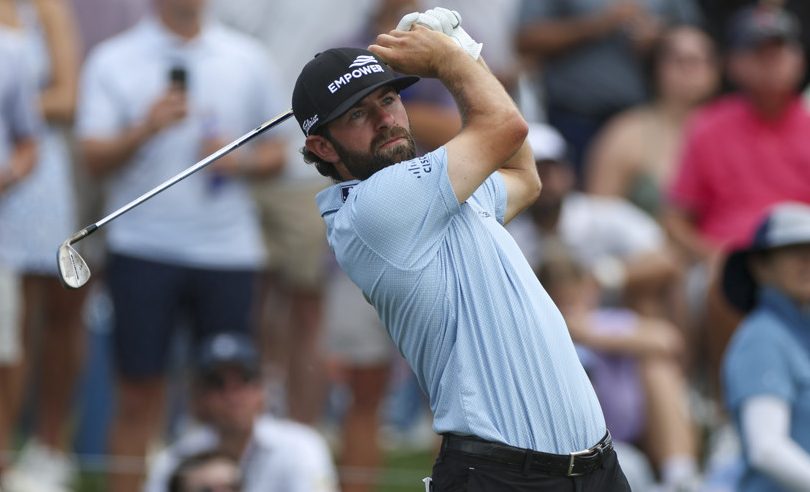 PONTE VEDRA BEACH, FL - MARCH 15: Cameron Young of the United States plays a tee shot on the third hole during THE PLAYERS Championship on March 15, 2026 at TPC Sawgrass in Ponte Vedra Beach, Fl. (Photo by David Rosenblum/Icon Sportswire)